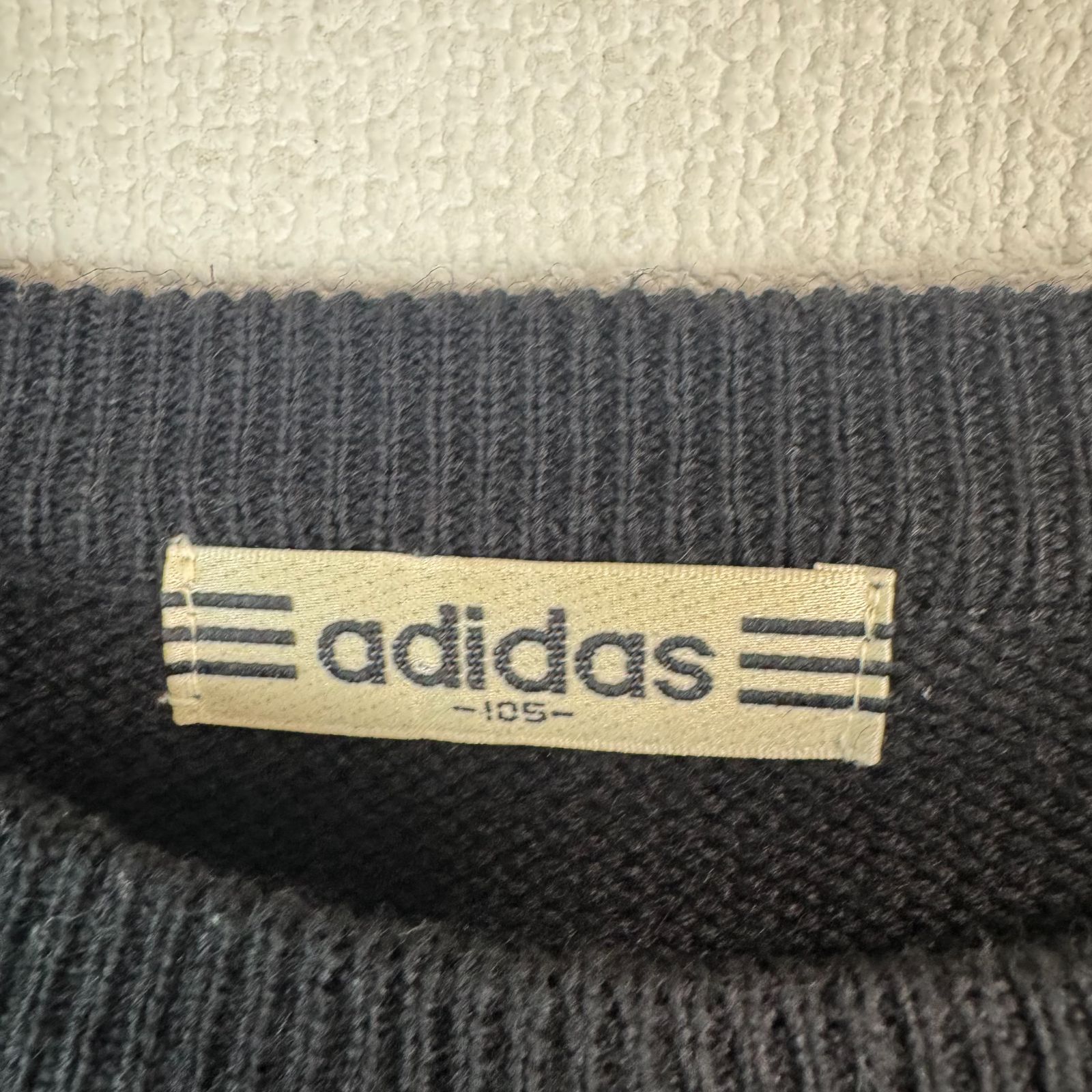 90s adidas アディダス ニット セーター デカロゴ 3ストライプ