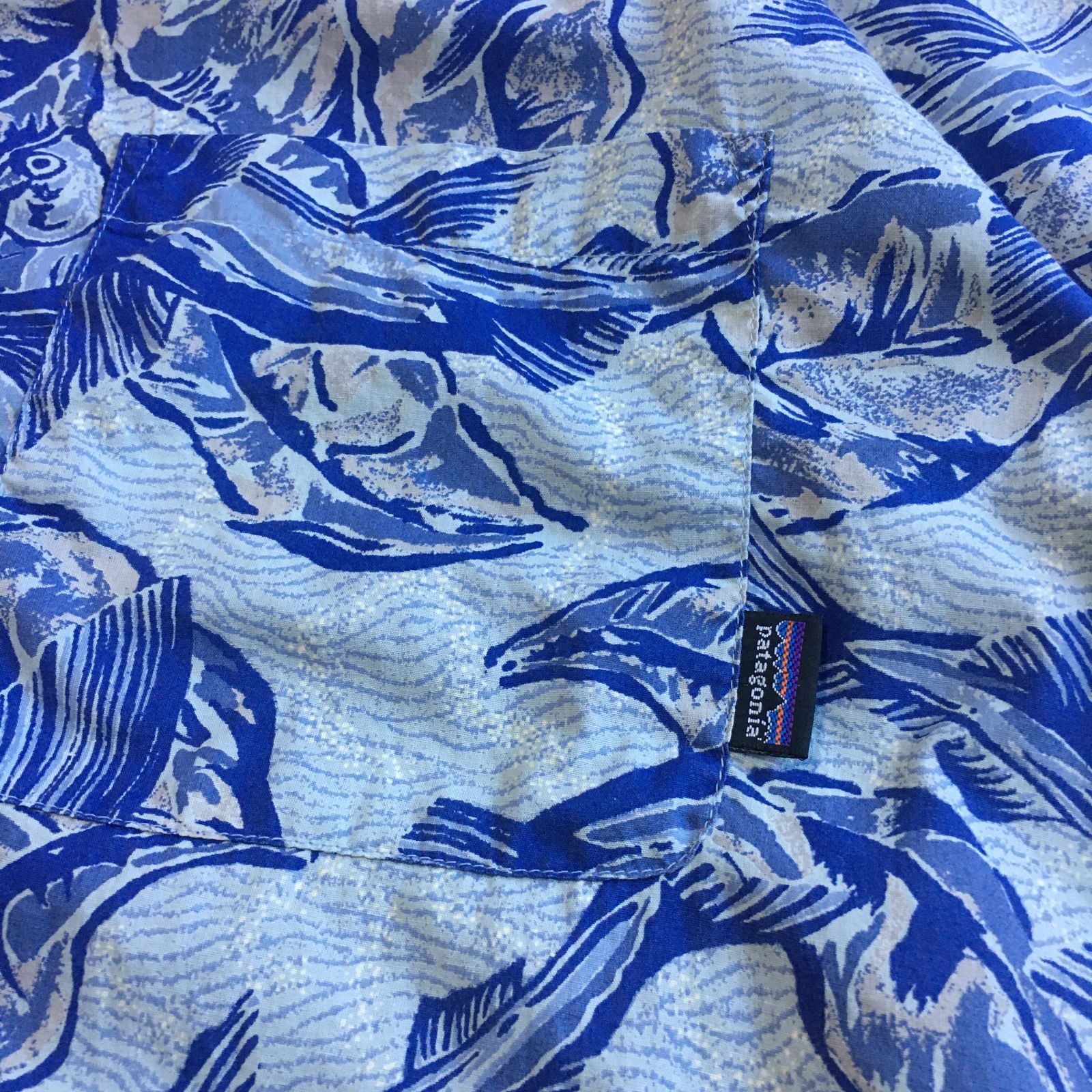 90s patagonia パタゴニア シャツ トビウオ 90s patagonia A/C shirt Fiy fish pattern パタゴニア A/C