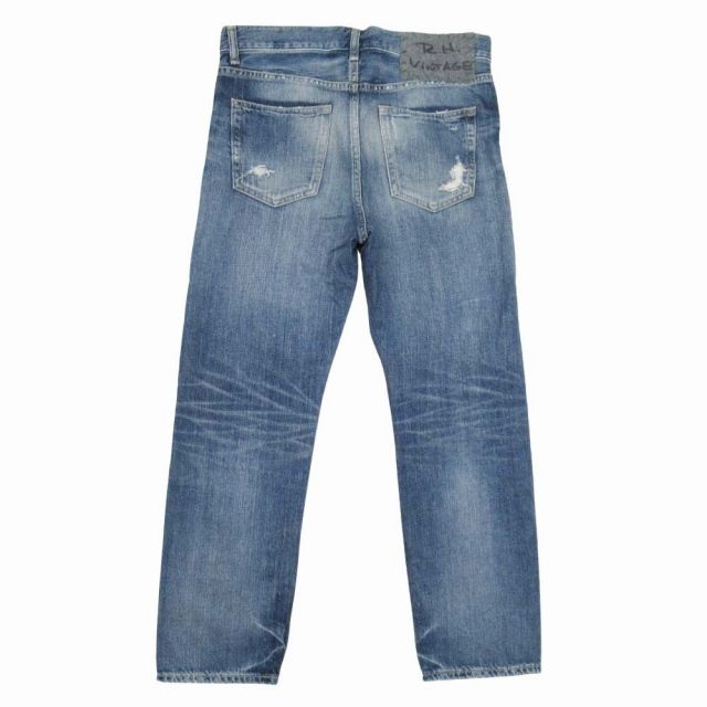 品揃え充実！ ロンハーマン ヴィンテージ R.H. ダメージ ユーズド加工 ジーンズ テーパードシルエット デニム パンツ ジーパン Gパン 24 ライトインディゴ △F10 レディース 誉れ高い