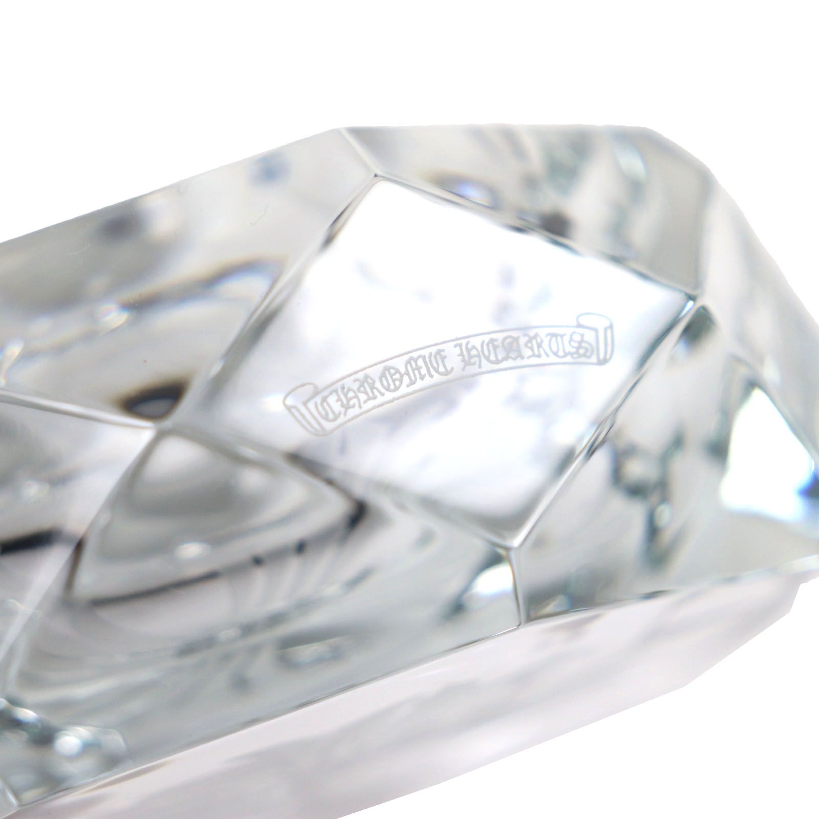CHROME HEARTS BACCARAT クロムハーツ バカラ CIGARETTE ASHTRAY シガレットアッシュトレイ スモール クリスタルガラス CHプラス 灰皿 クリア き メンズ WWW_KANDAIZUMI_COM