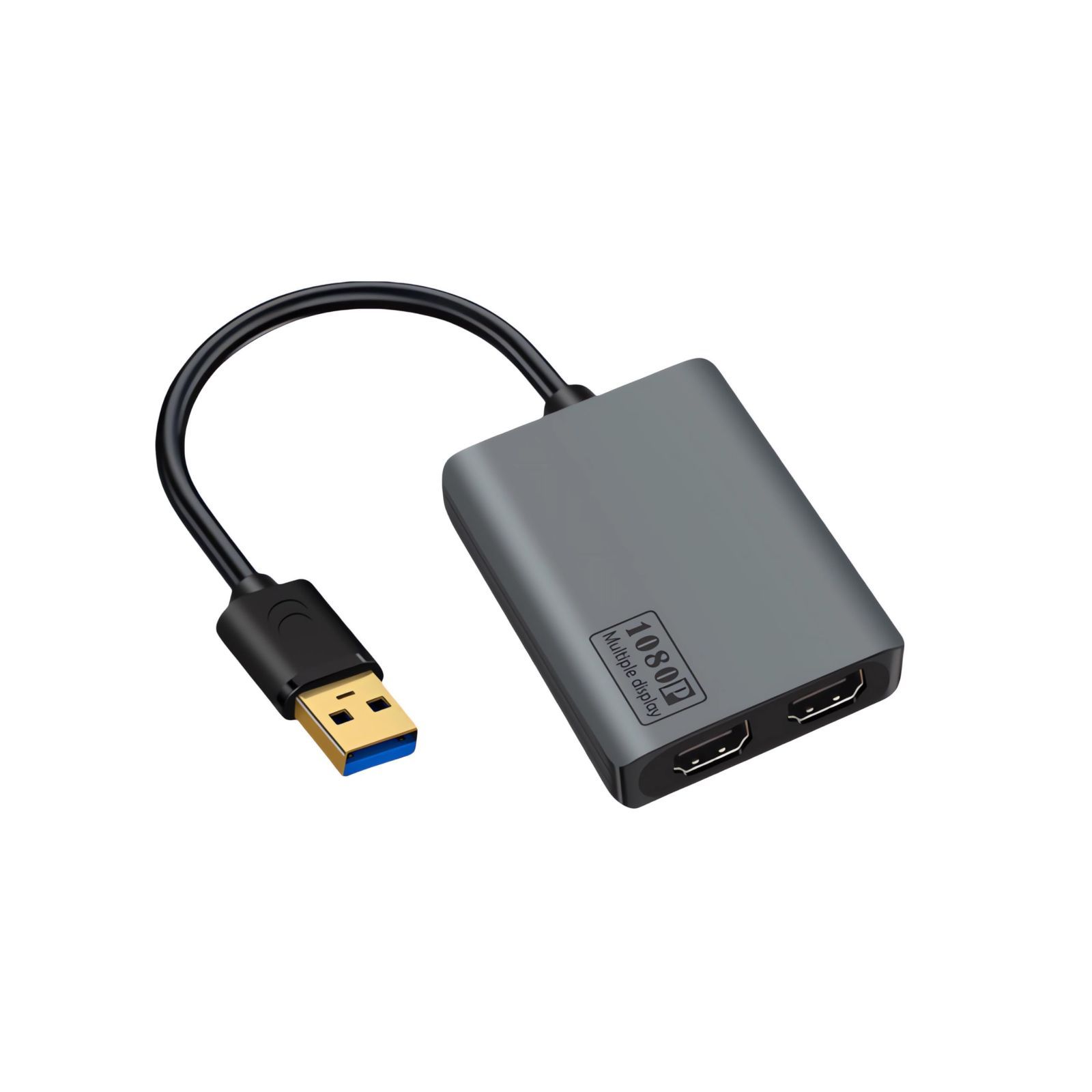 新品 MST USB 3.0対応デュアルHDMIディスプレイアダプタ USB HDMI 変換アダプタ 2-in-1 USB-A ポート 拡張 1920*1080P 60Hz USB Type A から デュアル HDMIハブ+USB C充電ポート Window