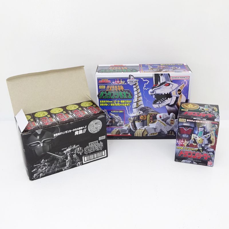 三重店 恐竜戦隊ジュウレンジャー 進化合体 大獣神 獣騎神キングブラキオン ドラゴンシーザー 計3点セット スーパーミニプラ|プレバン 705-B358