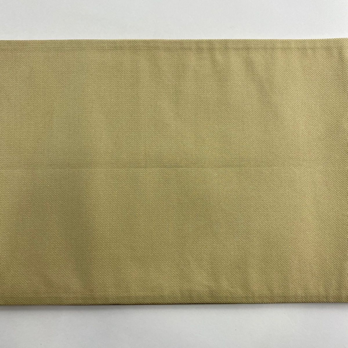 半幅帯 美品 名品 縞 幾何学 山吹茶色 正絹 中古 袋帯 秀品 幾何学模様 箔 ぼかし 山吹茶色 六通 正絹 【中古