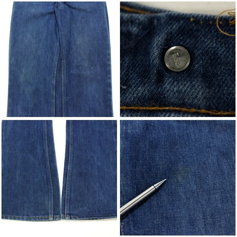 70s USA製 vintage Levi's 646 フレア デニムパンツ メンズ XLサイズ