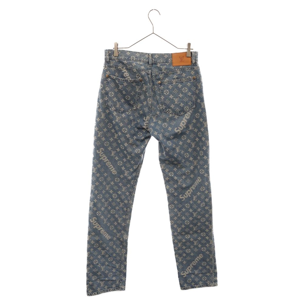 LOUIS VUITTON SUPREME　17AWジャガードデニムパンツ　32 LOUIS VUITTON SUPREME 17AWジャガードデニムパンツ 32 - メルカリ