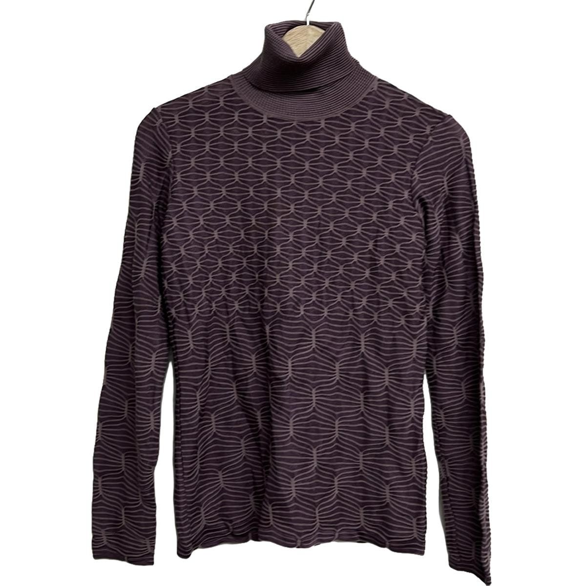 MISSONI(ミッソーニ) 長袖セーター サイズ42 M レディース - パープル タートルネック - メルカリ