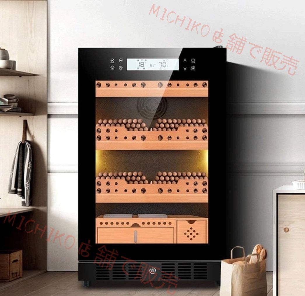 オフィスシガーキャビネット恒温保湿シガーキャビネットシガー収納ボックスマイナスイオンネットテイスト家庭用茶定温ワインキャビネット