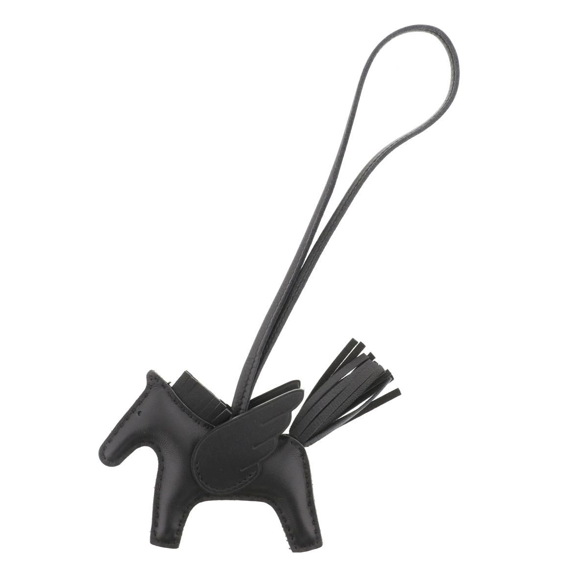 HERMES エルメス ﾛﾃﾞｵPM ﾁｬｰﾑ ﾍﾟｶﾞｻｽ 小物 ｷｰﾘﾝｸﾞ|ｷｰﾎﾙﾀﾞｰ Black
