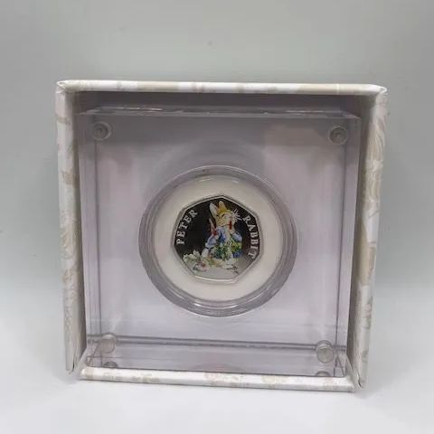 2018年ピーターラビット 50ペンス記念シルバーコイン45000枚 限定品