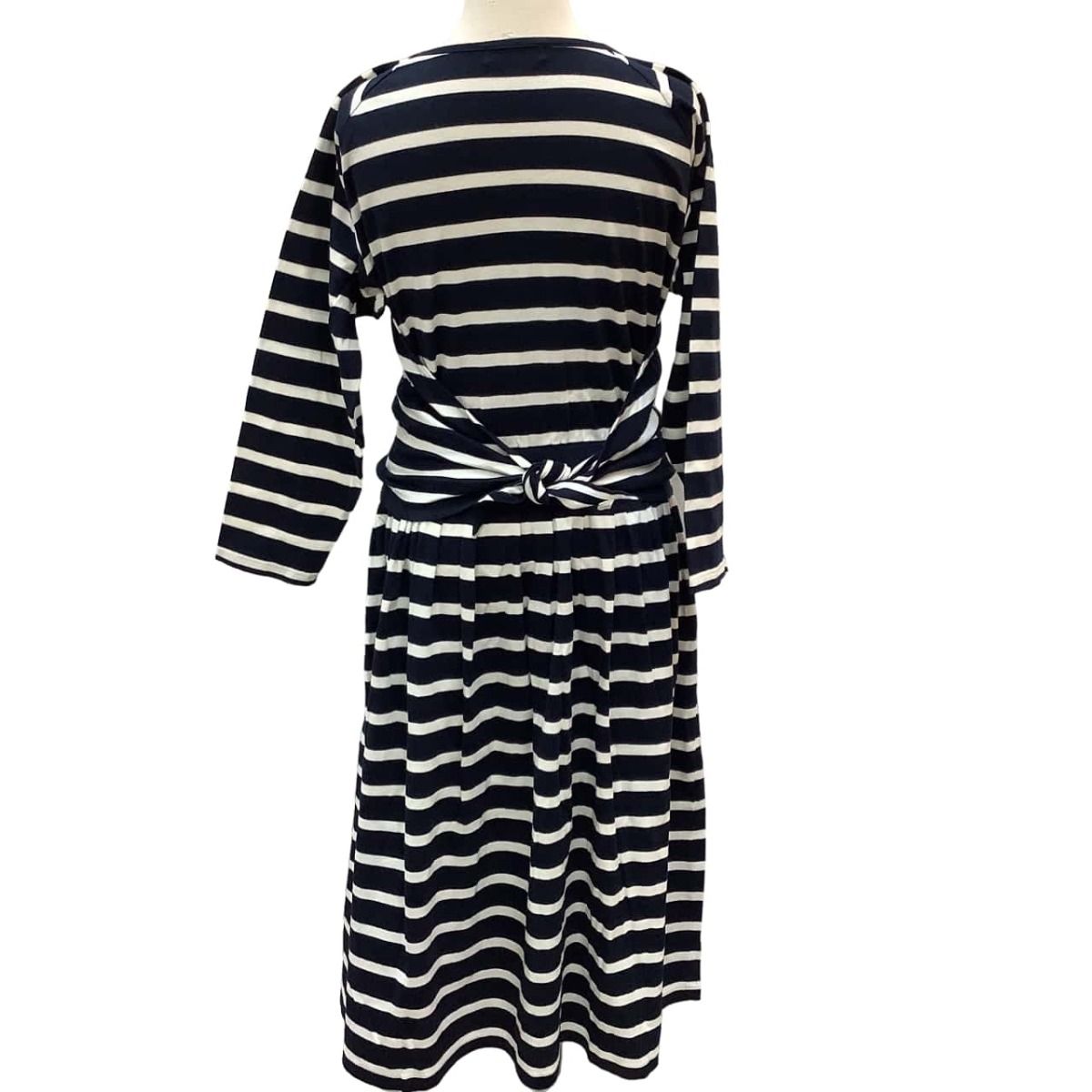 ♪♪ISSEY MIYAKE イッセイミヤケ アイエス ワンピース ボーダー SIZE M RY21010 ネイビー