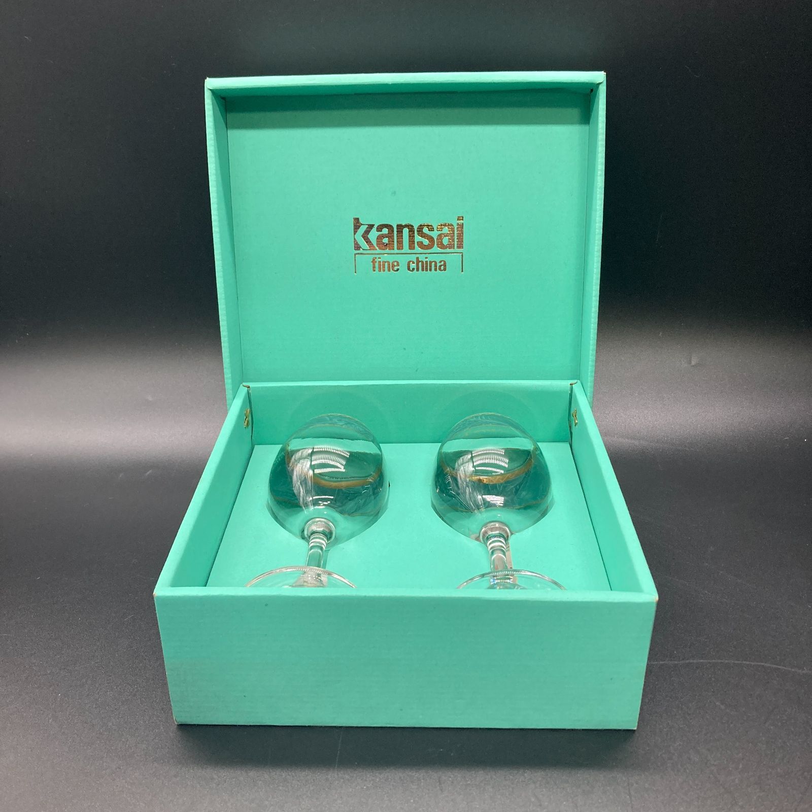 買い誠実 china fine kansai ☆未使用品☆ ペアワイングラス 箱 2個セット テーブル用品