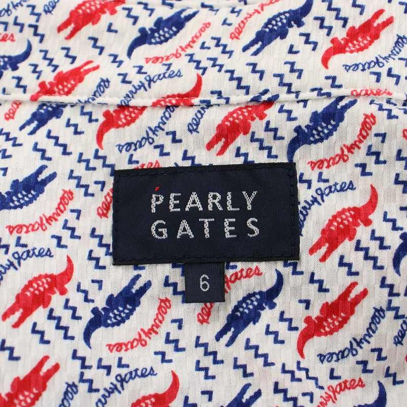 パーリーゲイツ PEARLY GATES サッカーチェック ワニ柄プリント 