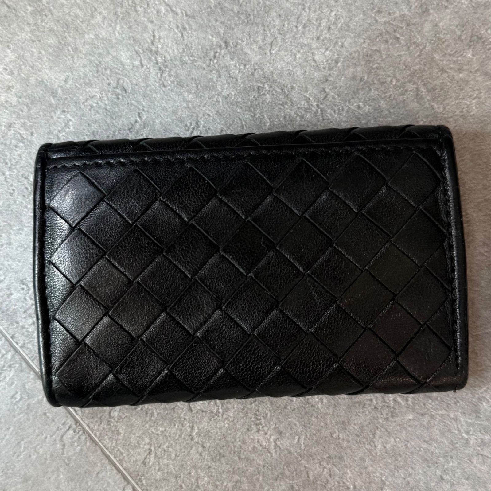 【美品】ボッテガヴェネタ イントレチャート コインケース ラムレザー/黒5️⃣ 美品 希少 BOTTEGA VENETA ボッテガヴェネタ イントレチャート