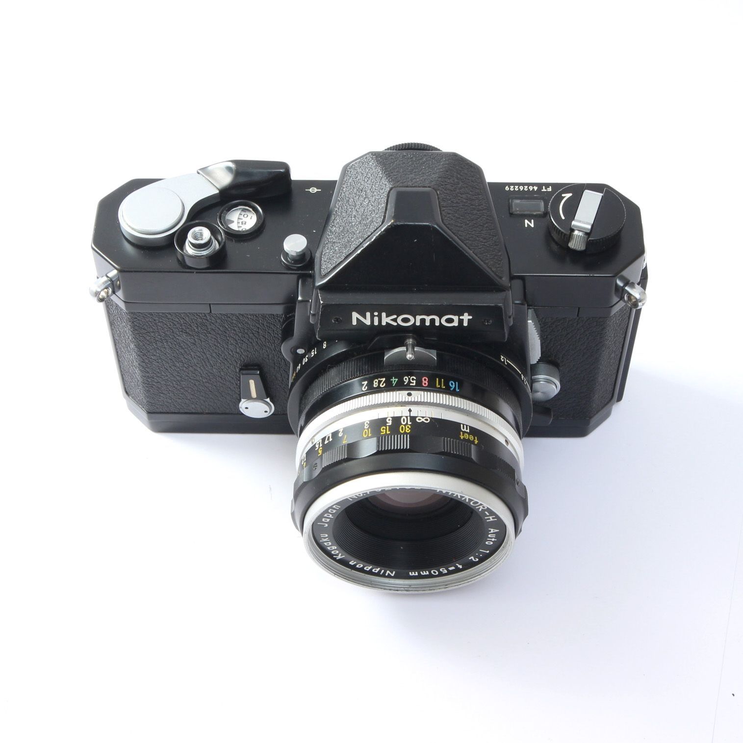 Nikomat FTn BK 50mm f2.0レンズセット 実写して動作確認済 Nikon ニコン Nikomat FTN ブラック + NIKKOR-H Auto 50mm F2
