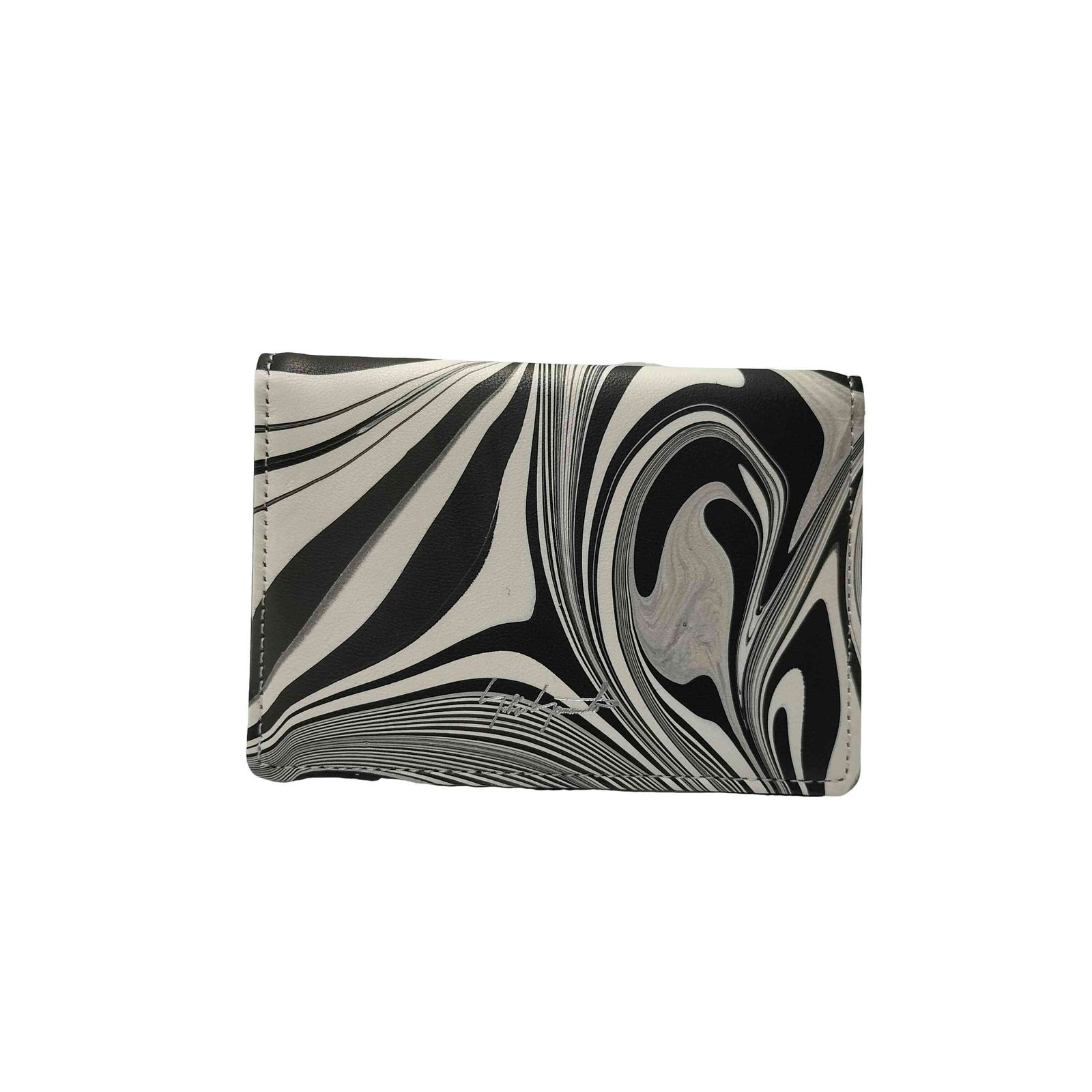 discord Yohji Yamamoto(ディスコードヨウジヤマモト) 25SS MARBLE PATTERN CARD CASE コンパクト マーブル パターン カード ケース パス ケース メンズ 表記無 【中古】【ブランド古着バズストア】 ディスコードヨウジヤマモト discord Yohji Yamamoto 25SS MARBLE