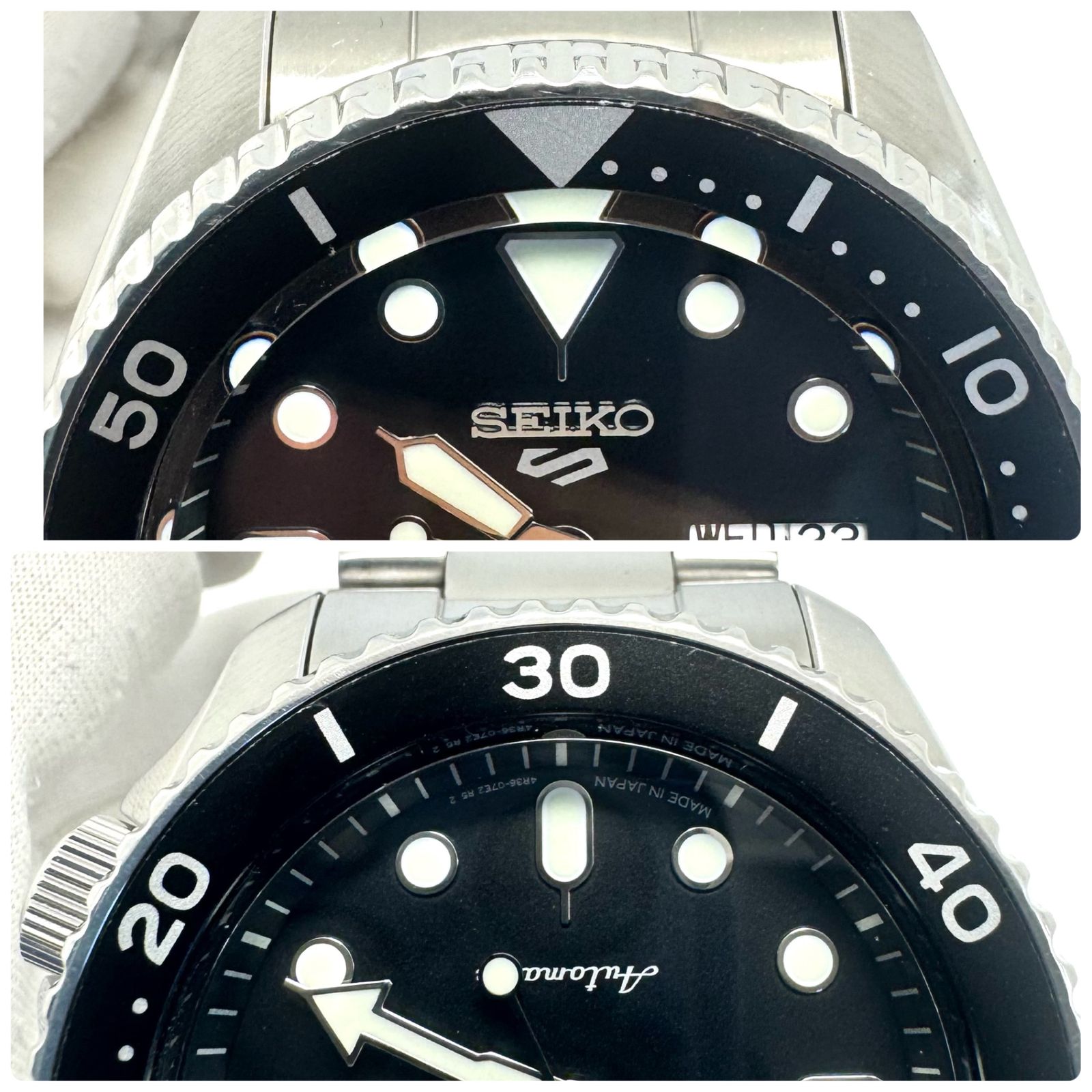 腕時計 メンズ セイコー 5スポーツ SBSA005 4R36-07G0 自動巻 黒