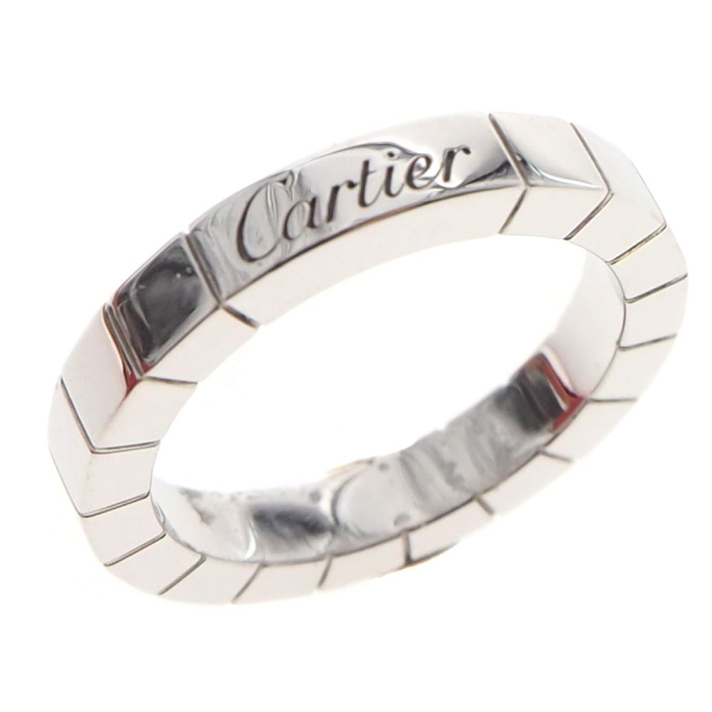 CARTIER】カルティエ ラニエール K18ホワイトゴールド 8号 シルバー 