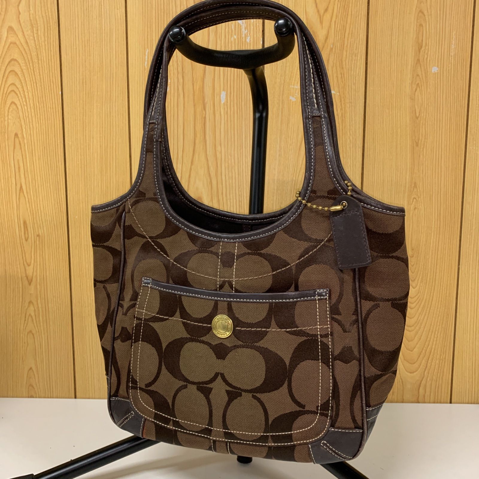 80 COACH コーチ ハンドバッグ シグネチャー F11292 - メルカリ