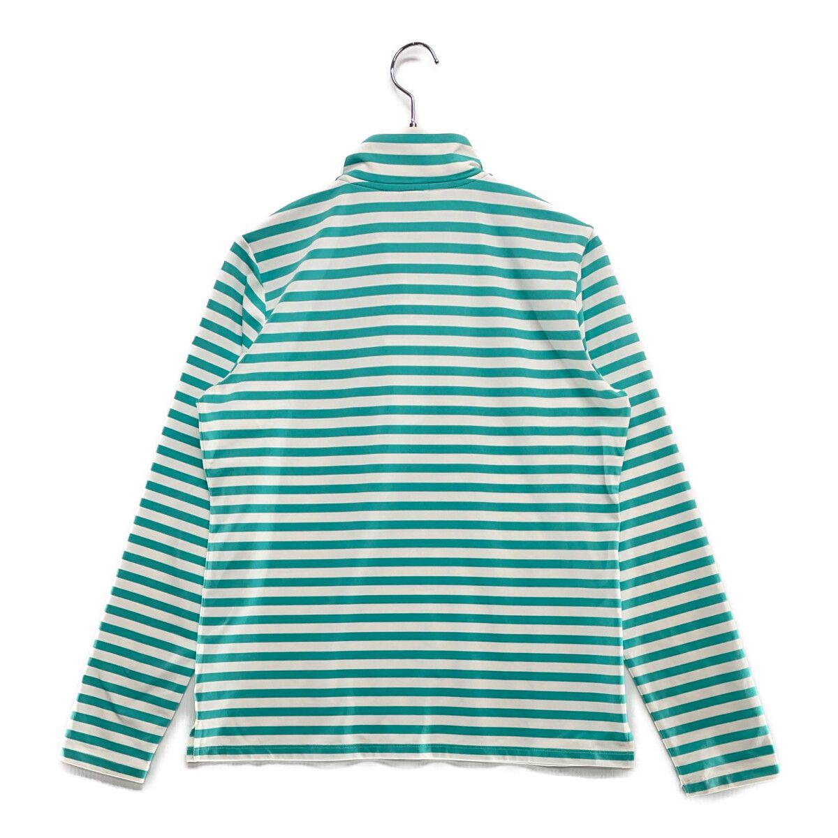 中古 レディース マンシングウェア Munsing wear 長袖シャツ LL 緑×白