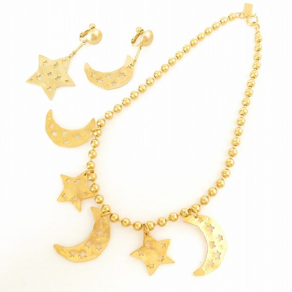 ◇KENZO ケンゾー ネックレス イヤリング セット 花 フラワーモチーフ