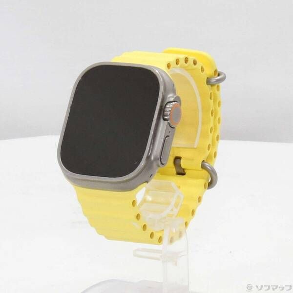 〔 品〕 Apple Watch Ultra GPS Cellular 49mm チタニウムケース イエローオーシャンバンド 269