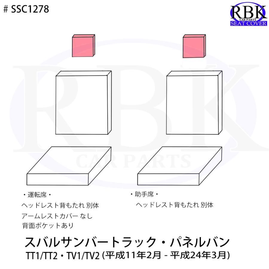 シートカバー サンバー トラック 赤 白 黒 ステッチ 軽トラ スバル サンバー 軽 トラック 内装 部品 カスタム パーツ TT1 TT2 TV1  TV2 商用 1278 - メルカリ