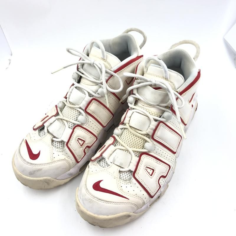 NIKE AIR MORE UPTEMPO96 WhiteVarsityRed 27.5cm 921948-102 状態考慮 24