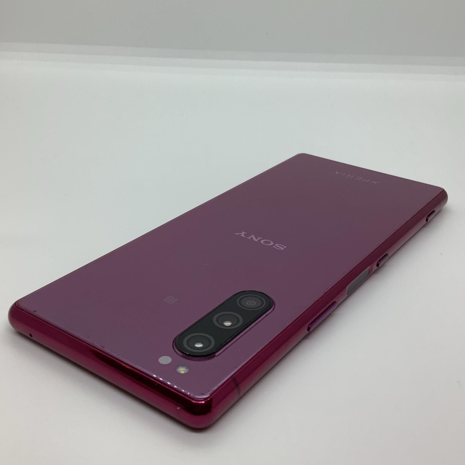 全額返金保証】Sony Xperia 5 64GB レッド Softbank SIMフリー