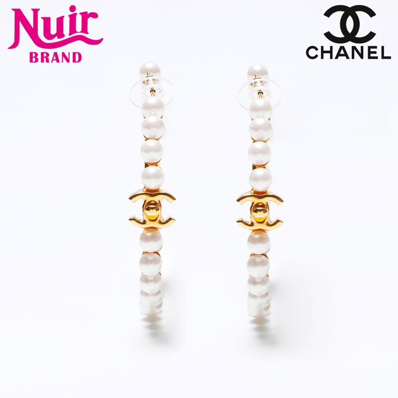 CHANEL シャネル ピアス B20A フープ ターンロック ココマーク 2020  