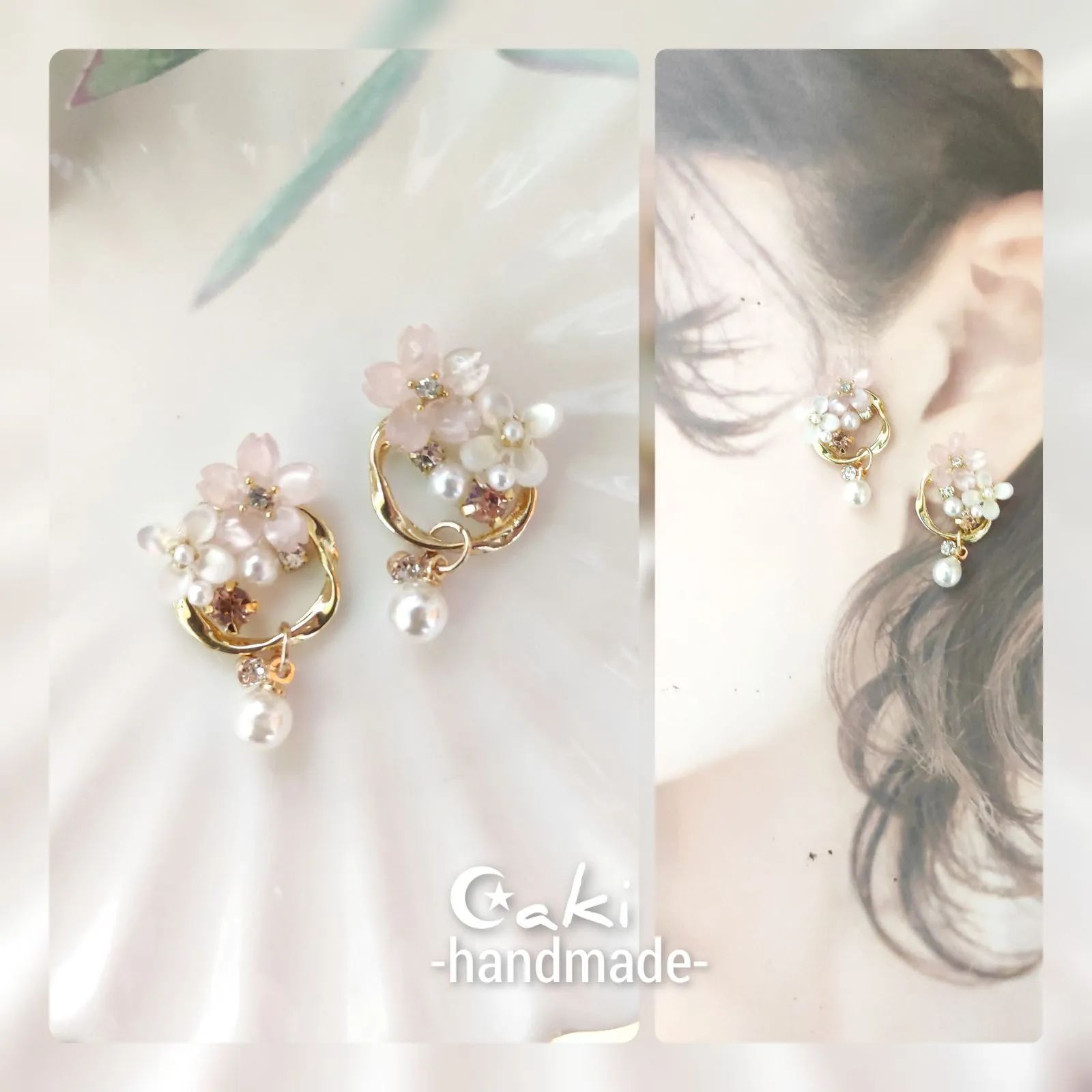 ビジュー イヤーカフ セット 結婚式 お呼ばれ イヤーカフ a sweetie 通販｜Creema(クリーマ) 10549918