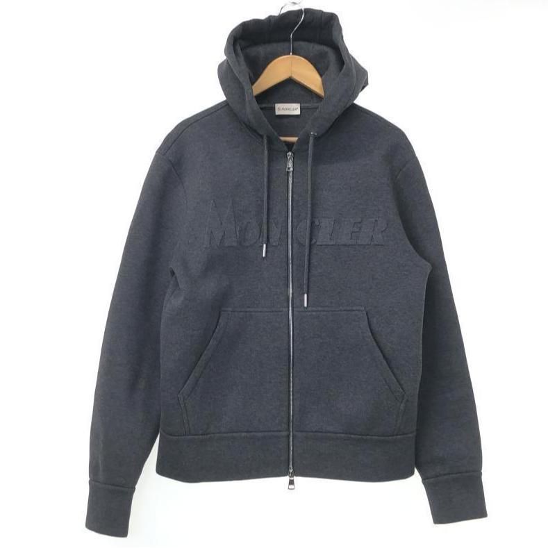 中古】MONCLER エンボスロゴジップパーカー M F20918G74520