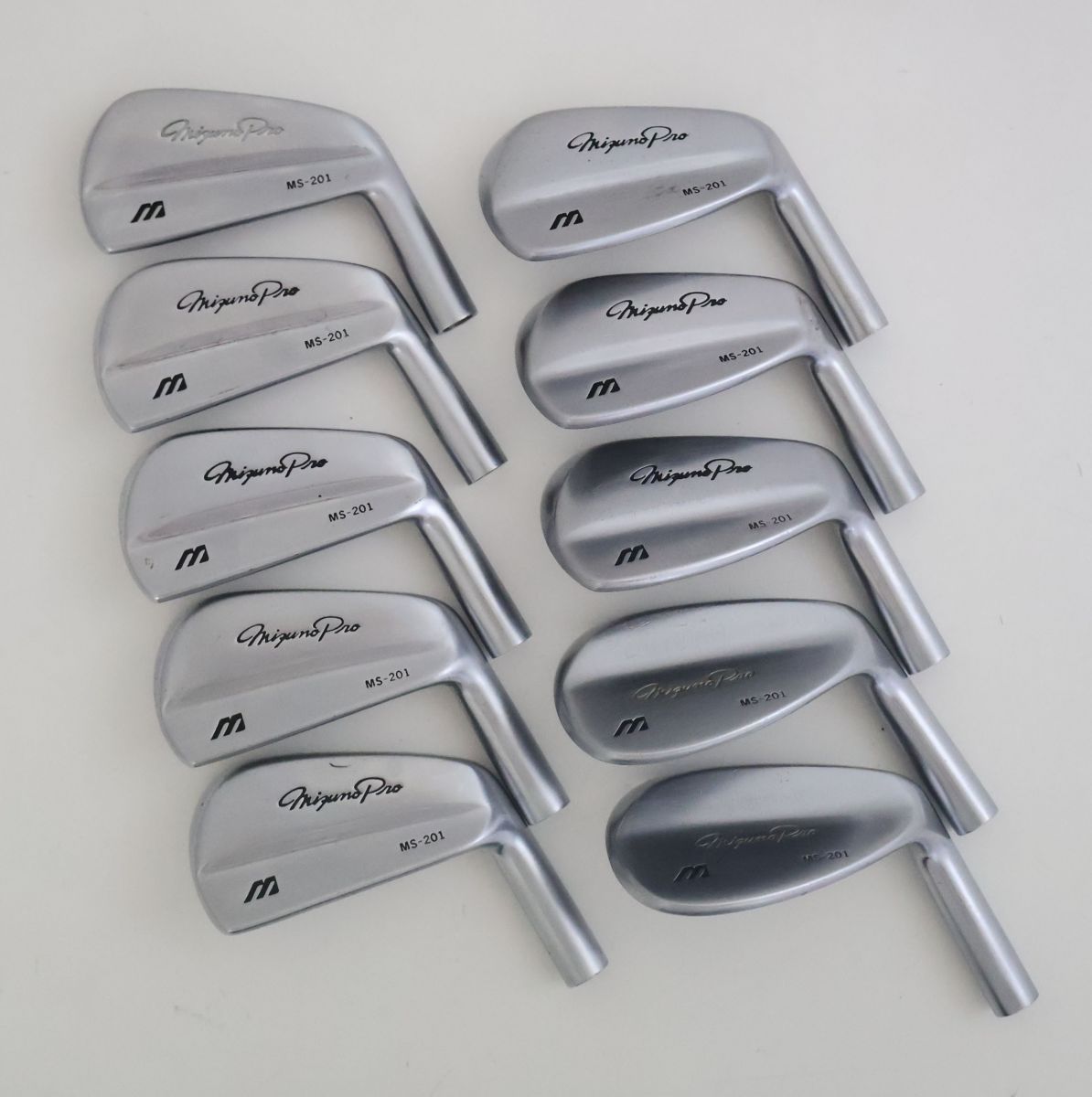 ○MIZUNO☆ミズノ MS-201アイアン 【ヘッド 10個セット（＃3～9、P、F