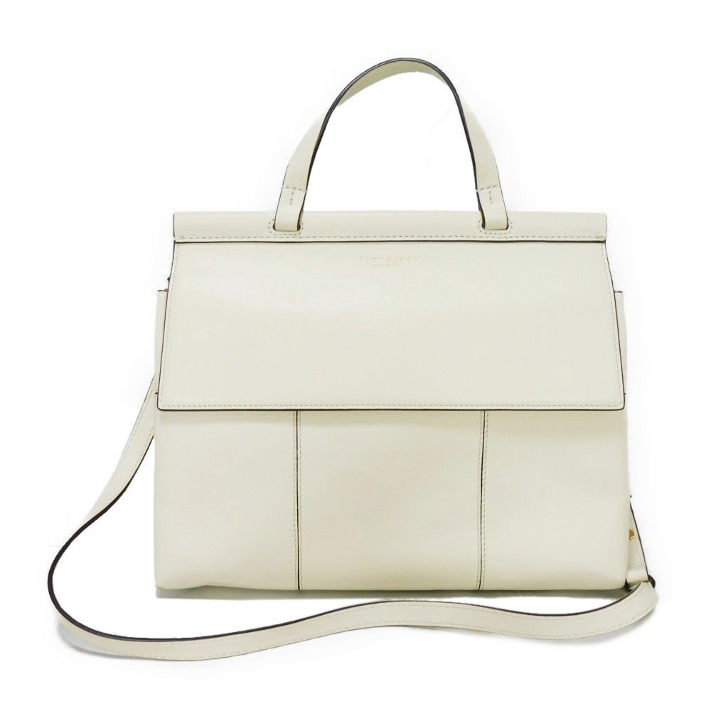好評 Tory Burch トリーバーチ ブロック T サッチェル 箔押し 2WAY バッグ
