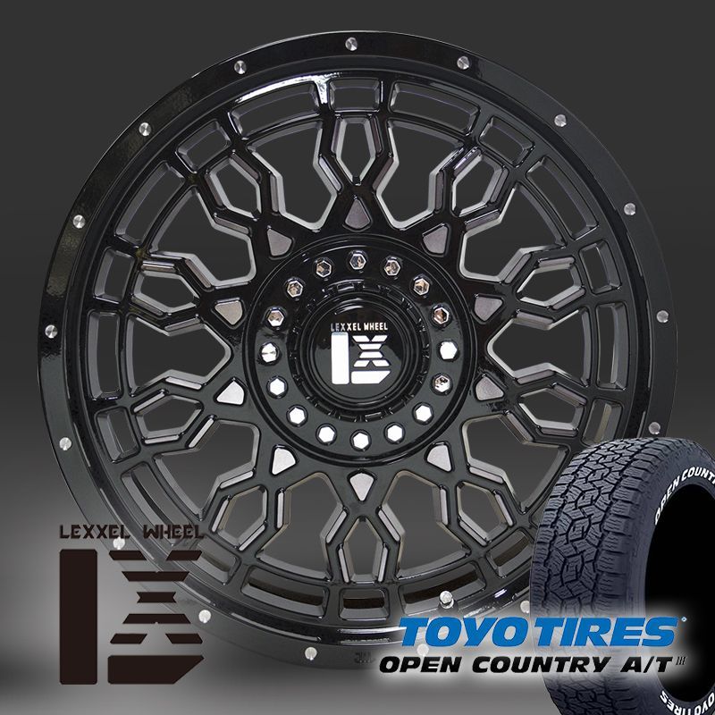 プラド(TZ-G含) ハイラックス FJ 18インチ LEXXEL PreDator プレデター TOYO OPENCOUNTRY AT3  285/60R18 265/65R18 265/60R18