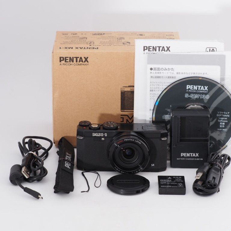 PENTAX ペンタックス デジタルカメラ MX-1 クラシックブラック 1/1.7インチ大型CMOSセンサー F1.8大口径レンズ MX-1BK -  メルカリ