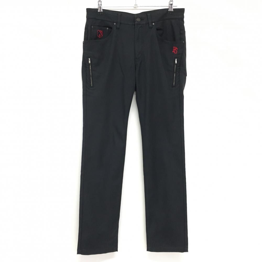 SALE20％OFFパーリーゲイツ パンツ ダークネイビー ロゴレッド 裏微起毛 ストレッチ メンズ 4(M) ゴルフウェア PEARLY GATES