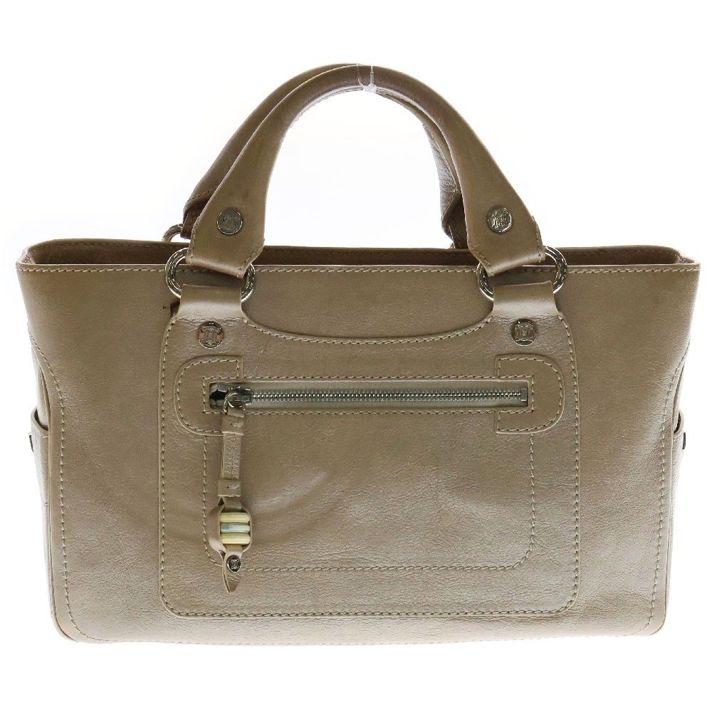 CELINE (セリーヌ) ハンドバッグ ブギーバッグ メタリックベージュ 