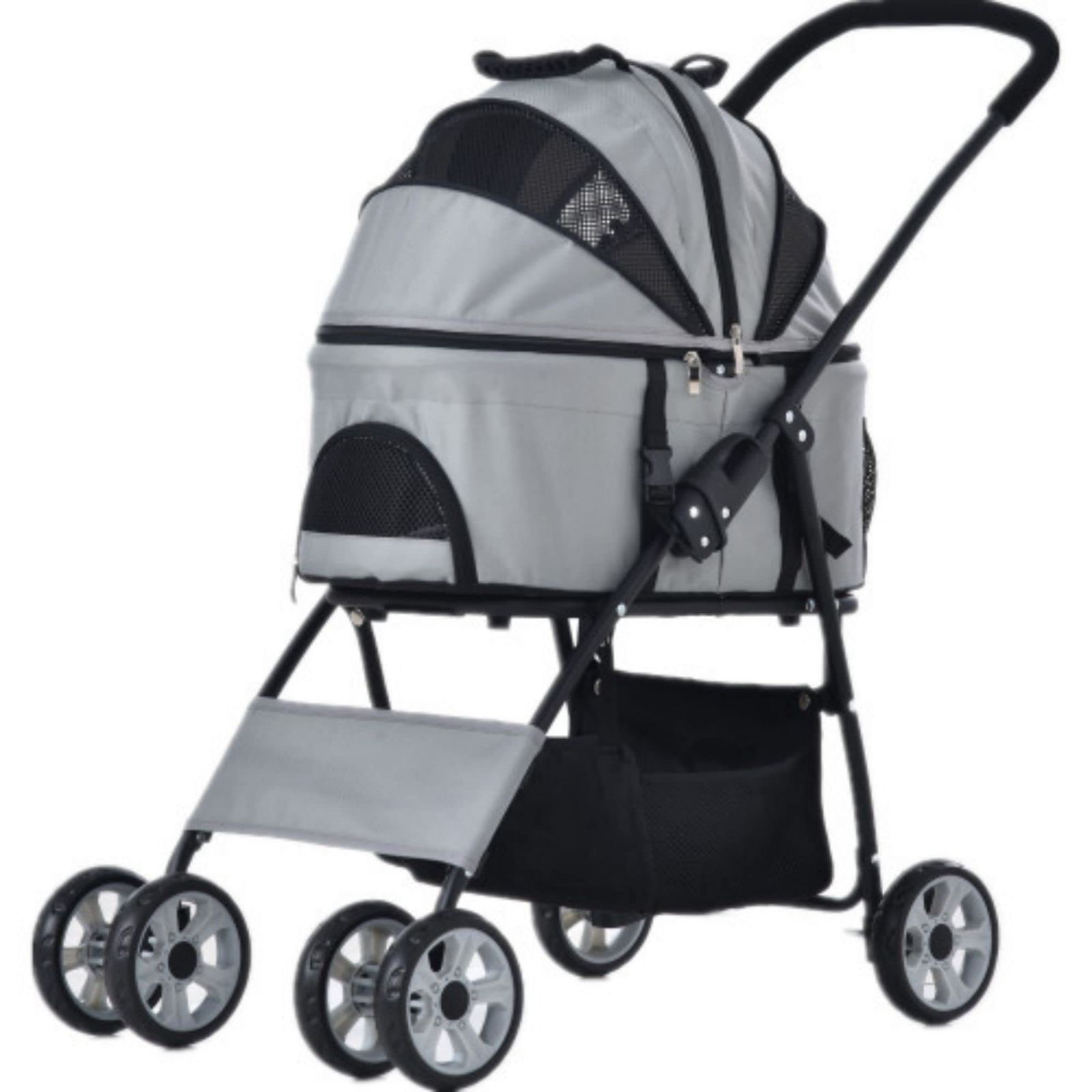 犬用天使のカート ポルテ・マットキルト・モカ Sサイズ フレームセット