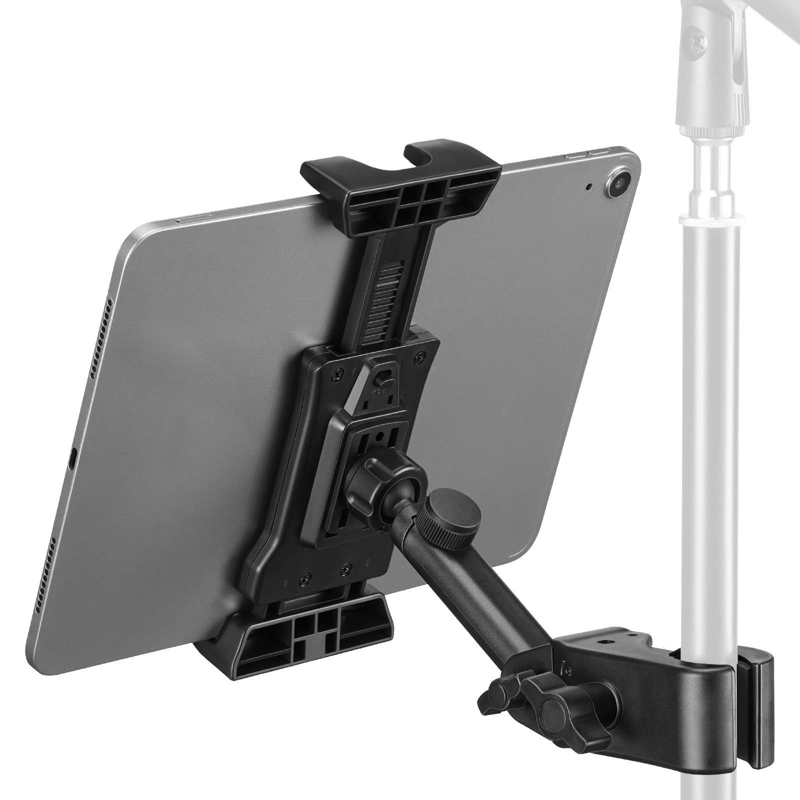 100%新品，豊富な 【数量限定】マイクミュージックスタンド 調節可能 電話ホルダーマウント マイクスタンド用 タブレットホルダー iPad、iPhone、4.7-13.5インチタブレットとスマートフォンに対応 LEKATO その他