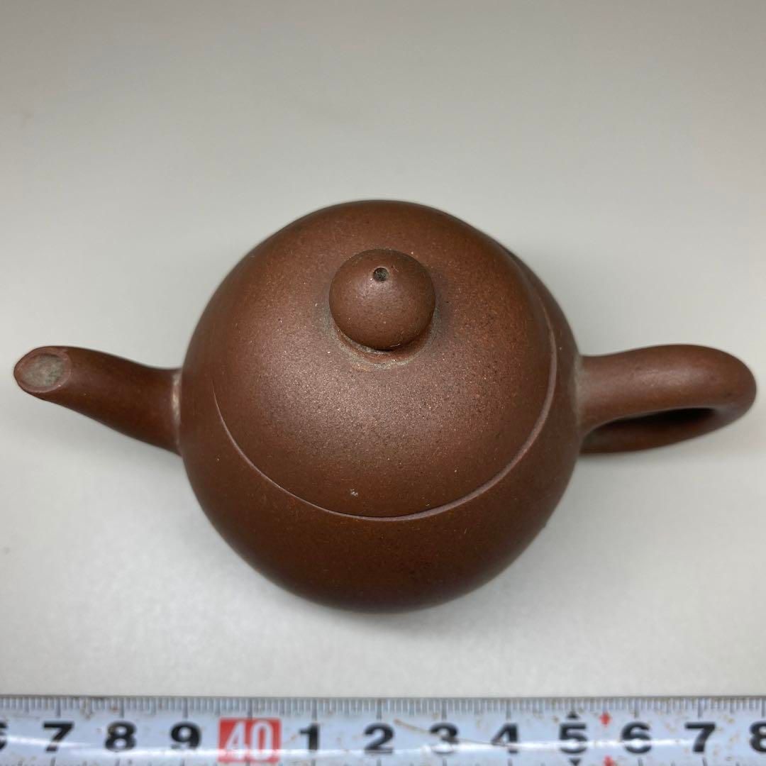 中国清時代　萬豊順紀　朱泥急須　横幅約9.5㎝　東Y6-0822☆2Fトニコ 中国清時代 萬豊順紀 朱泥急須 横幅約9.5㎝ 東Y6-0822☆2Fトニコ