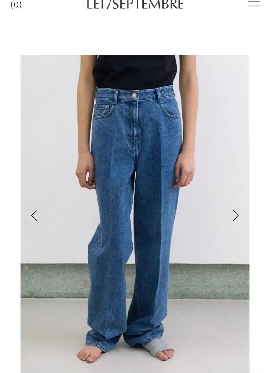 le17 CLASSIC BLUE DENIM PANTS 38 サイズ
