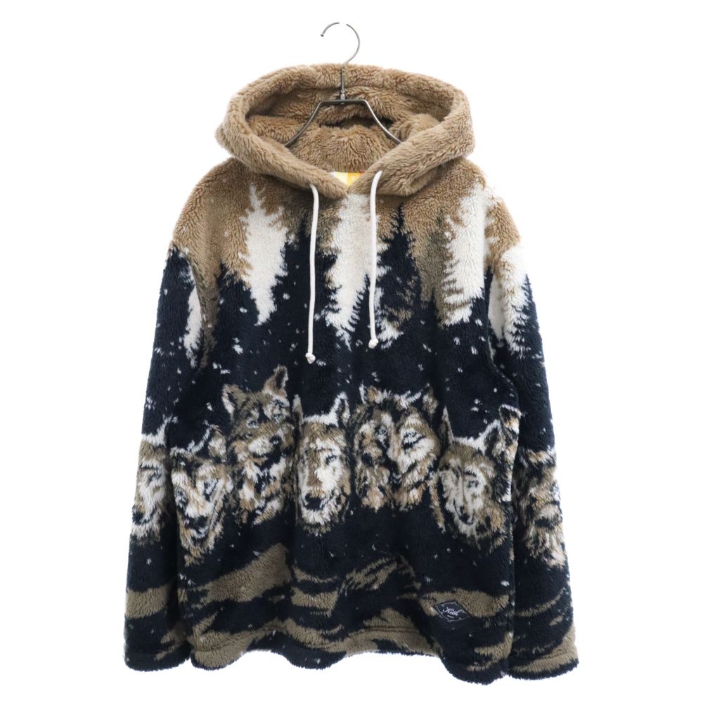 KITH キス Merrick Sherpa Hoodie フーディー パーカー KITH (キス) 22AW Merrick Wolves Sherpa Hoodie ウルフデザイン