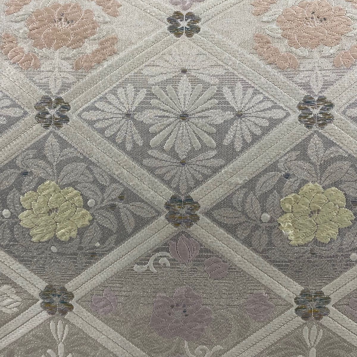 専用 V9515 ●鈴乃屋扱い 高級 正絹 唐織 六通 袋帯 蝶々 pk668 高級 正絹 唐織 花柄 六通 袋帯