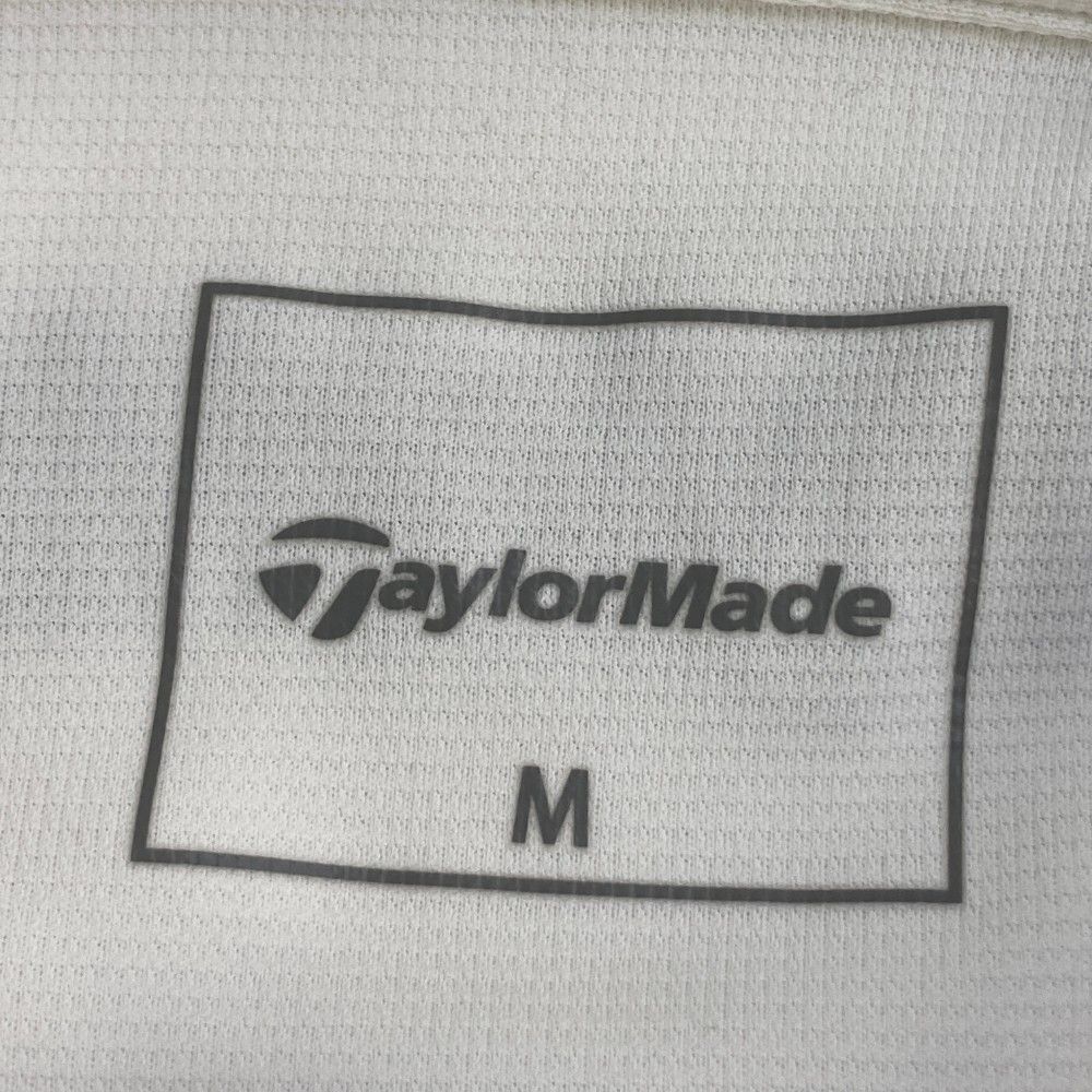 サイズ：M TAYLOR MADE テーラーメイド 2024年 長袖 ポロシャツ  ホワイト系 [240101440626] ゴルフウェア メンズ ストスト サイズ：M TAYLOR MADE テーラーメイド 2024年 長袖 ポロシャツ