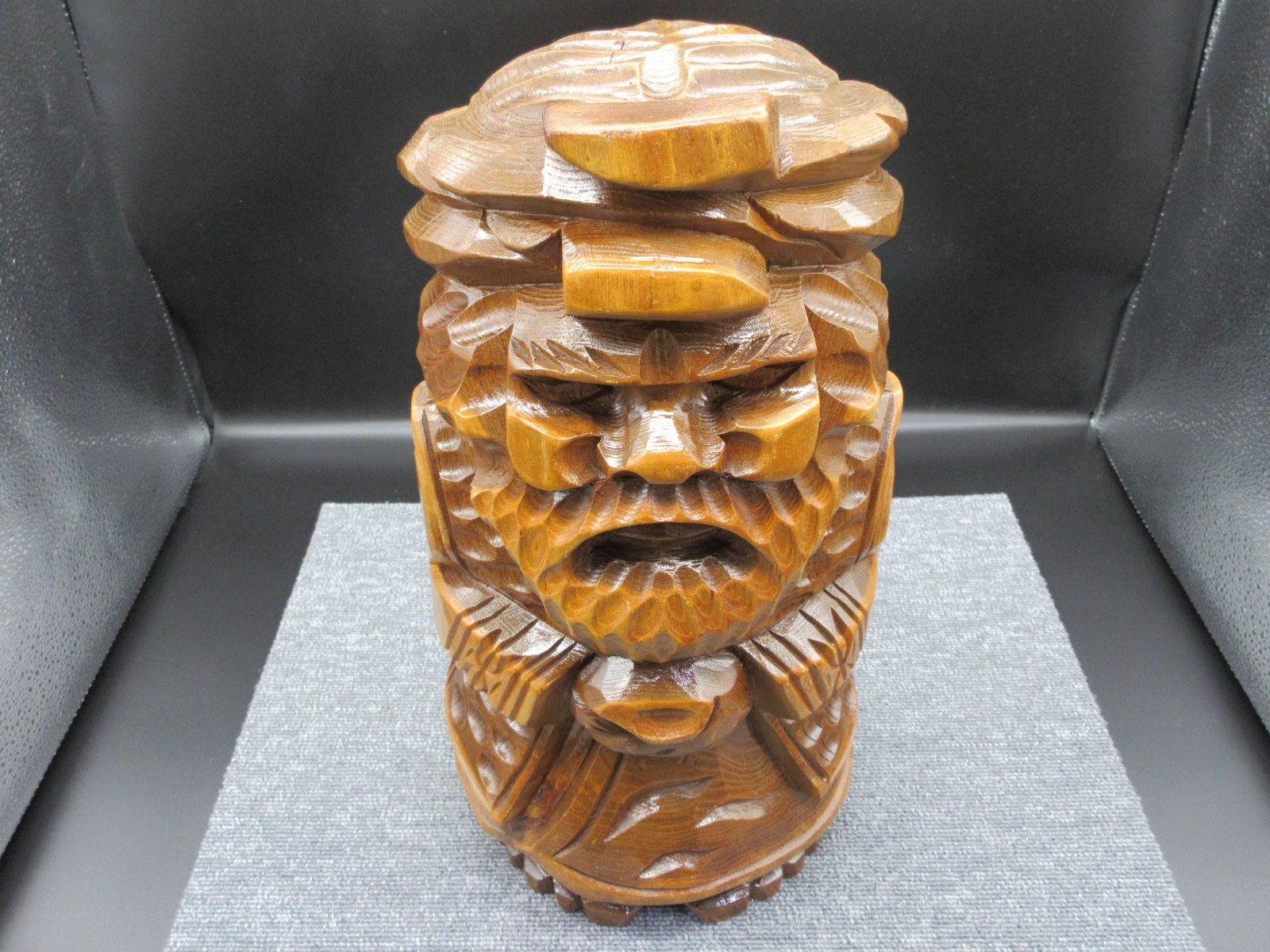 木彫り置物　アイヌ Amazon.co.jp: アイヌ民族無垢木木製木彫り彫刻オブジェ壁掛け置物伝統