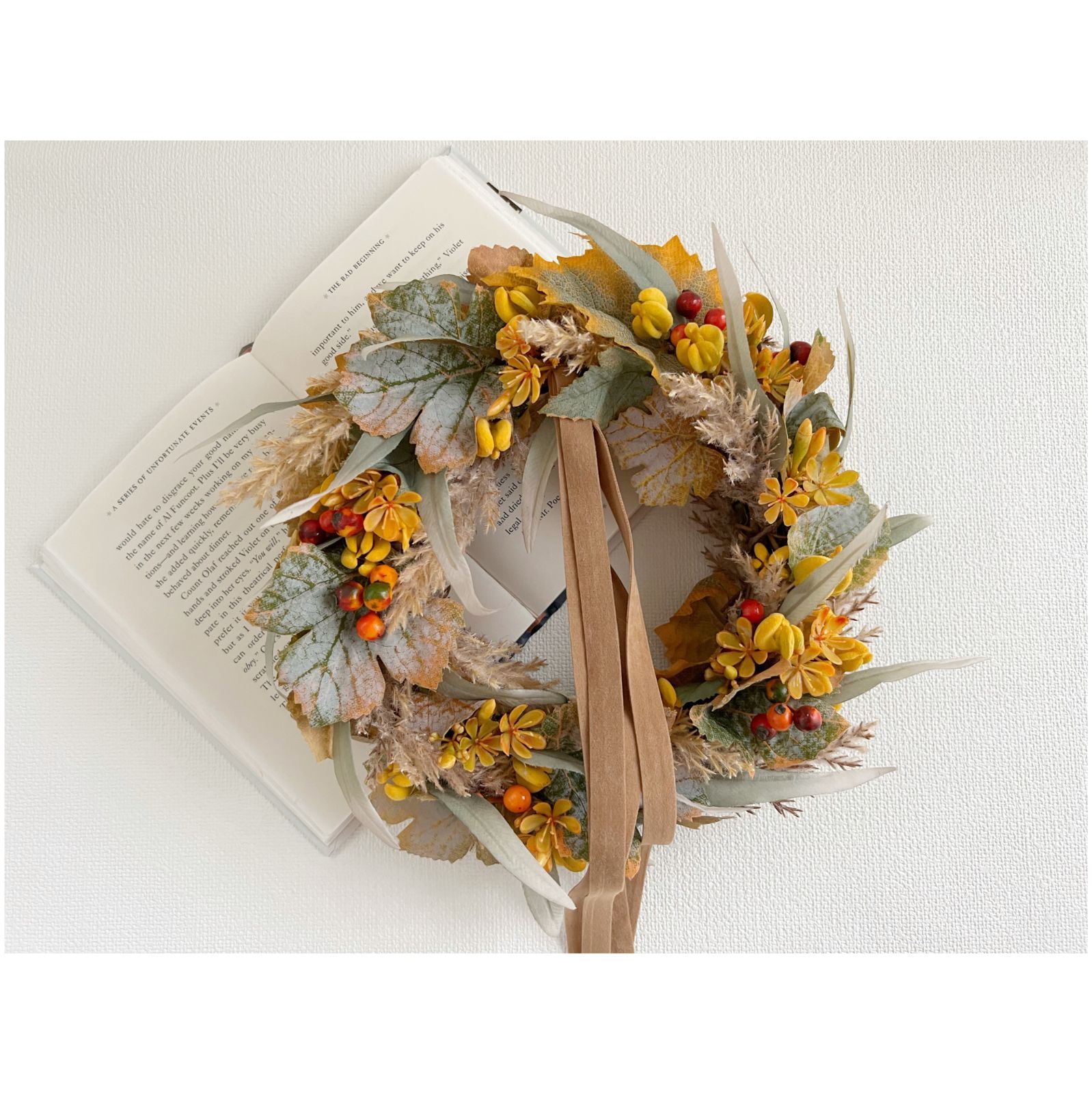 フラワー・リース h ナチュラルリース 5365-B | 花＆グリーン 通販 | ホームセンター