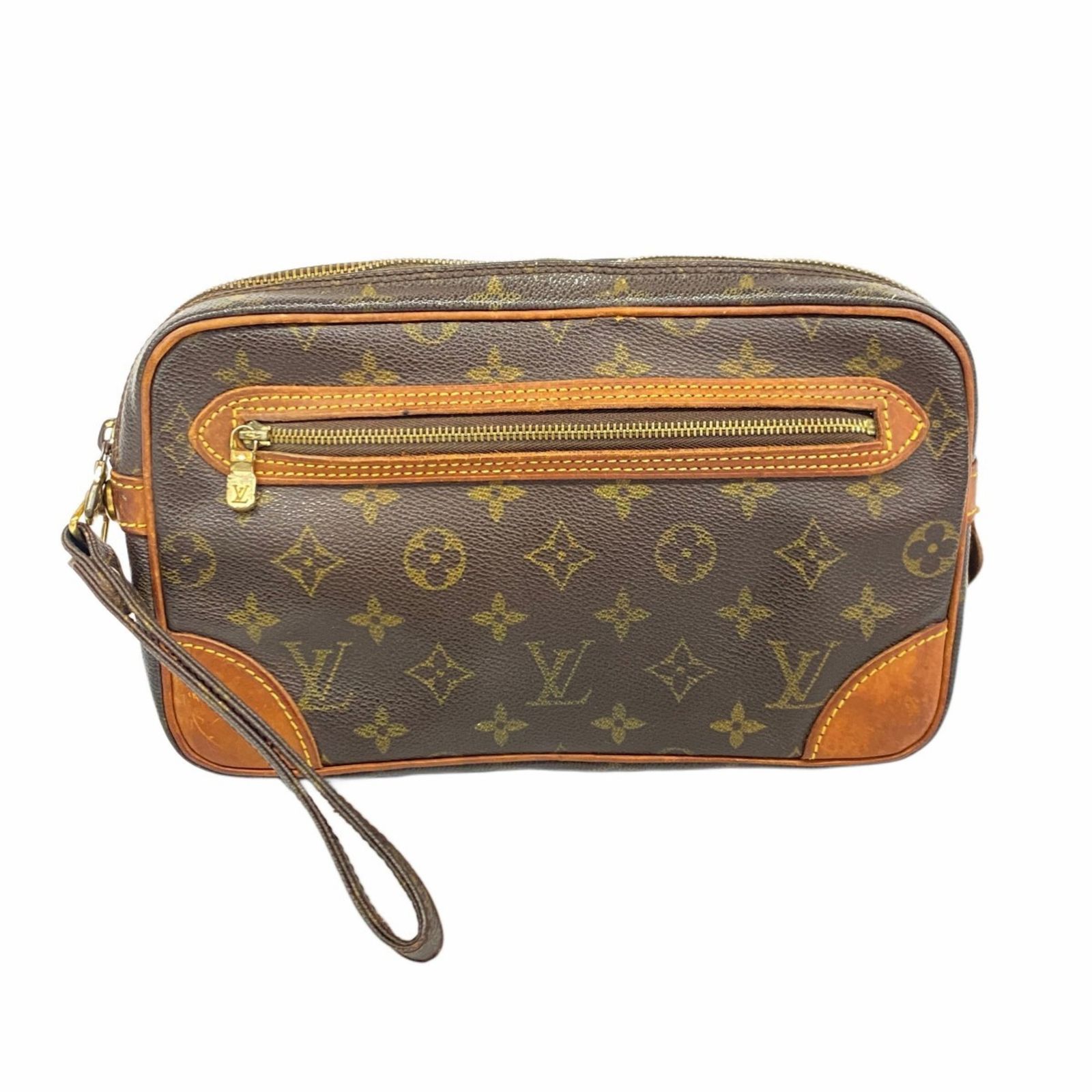 ルイ ヴィトン Louis Vuitton ルイ ヴィトン クラッチバッグ モノグラム マルリードラゴンヌGM M51825 ブラウンメンズ