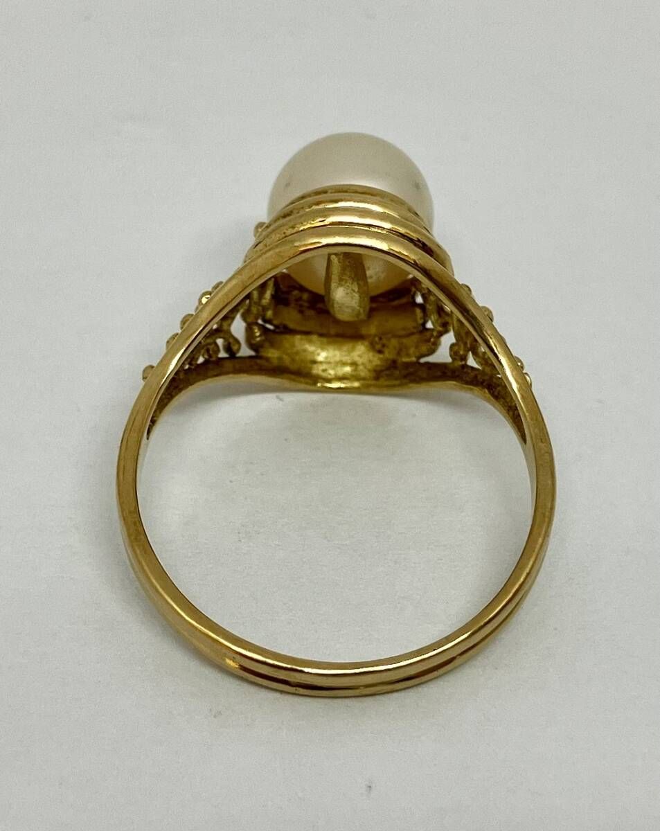 K18YG 12号 地金リング イエローゴールド リング K18 18金 ゴールド