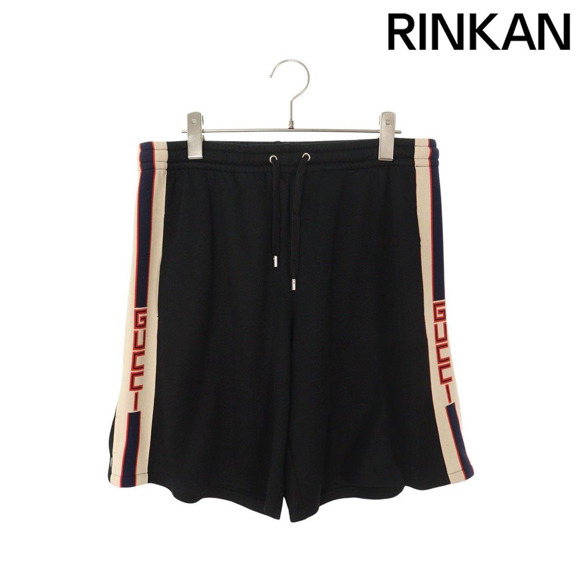 グッチ 475355 X5U11 サイドスナップボタンテクニカルジャージーショートパンツ メンズ S