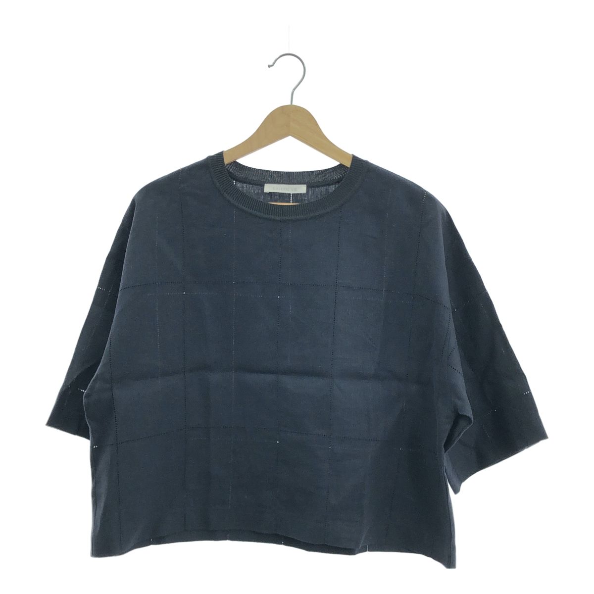 美品 GALERIE VIE 25SS リブコンビフレンチリネン ワイドシャツ リブコンビフレンチリネン ワイドシャツ | GALERIE VIE (Women